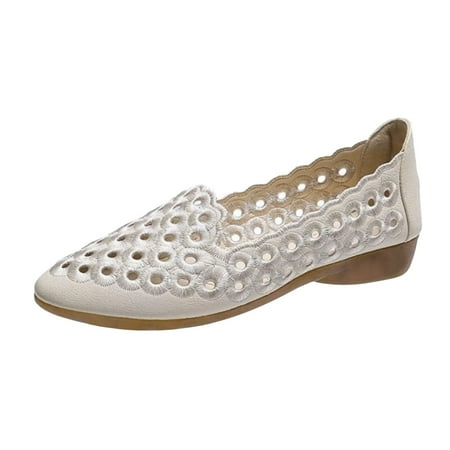 SEMIMAY Ladies Fashion Solid Color Leather Leather Hollow Pointed Comfortable Flat Casual Shoes
SEMIMAY Ladies Fashion Solid Color Leather Leather Hollow Pointed Comfortable Flat Casual Shoes