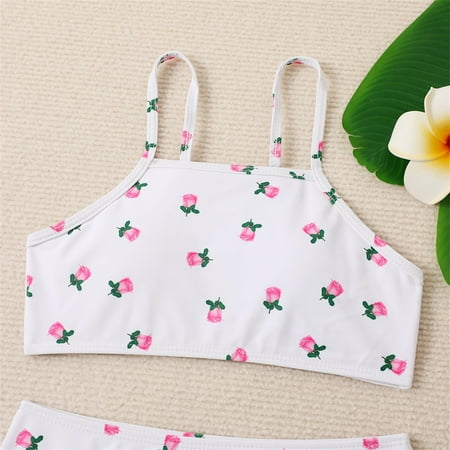 Gubotare Summer Big Girls Swimsuits Bikini Set Two Piece Swimsuit Thin Straps Bathing Suit Girls Swimwear Girl Apparel White 9-10 Years
Gubotare Summer Big Girls Swimsuits Bikini Set Two Piece Swimsuit Thin Straps Bathing Suit Girls Swimwear Girl Apparel White 9-10 Years