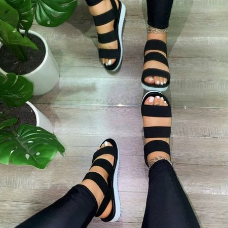 HIMIWAY Womens Sandals Sandals Women Women Sandals Summer Casual Slip On Ladies Flat Shoes Candy Color New Footwear Black 35
HIMIWAY Womens Sandals Sandals Women Women Sandals Summer Casual Slip On Ladies Flat Shoes Candy Color New Footwear Black 35