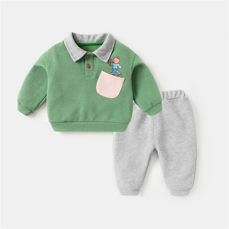 Hunpta Infant Children Kids Toddler Baby Boys Girls Long Sleeve Cute Cartoon Animals Patchwork Sweatshirt Pullover Tops Solid Trousers Pants Outfit Set 2PCS Clothes
Hunpta Infant Children Kids Toddler Baby Boys Girls Long Sleeve Cute Cartoon Animals Patchwork Sweatshirt Pullover Tops Solid Trousers Pants Outfit Set 2PCS Clothes