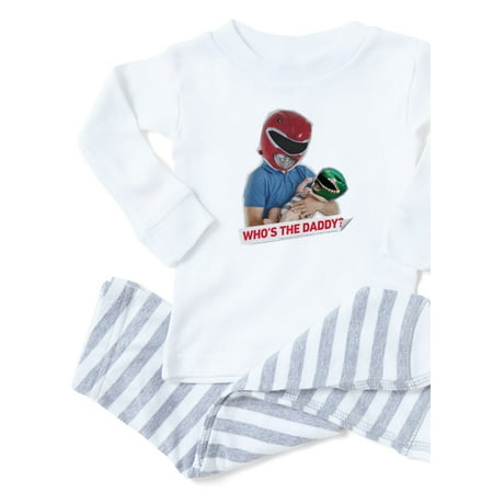 CafePress - Power Rangers Who s The Daddy - Toddler Long Sleeve Pajama set