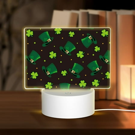 Noewx St. Patrick s Day8 3D Night LED Light Lamp Base Acrylic Glass Panel USB Cable Lamp Light Display Base Show Stand for Christmas Room Restaurant Bar Shop
Noewx St. Patrick s Day8 3D Night LED Light Lamp Base Acrylic Glass Panel USB Cable Lamp Light Display Base Show Stand for Christmas Room Restaurant Bar Shop
