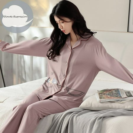 QWZNDZGR Spring Autumn Brand Knitted Cotton Sleepwear Elegant Women Pajama Sets Sleep&Lounge Plaid Pajamas Women s Fashion Home Clothing
QWZNDZGR Spring Autumn Brand Knitted Cotton Sleepwear Elegant Women Pajama Sets Sleep&Lounge Plaid Pajamas Women s Fashion Home Clothing