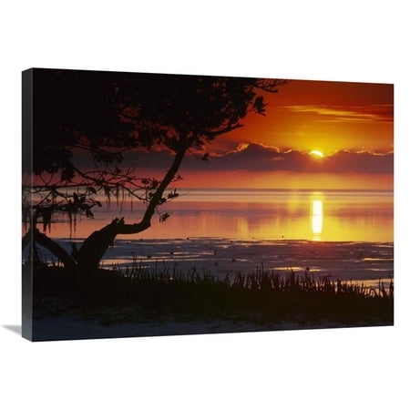 24 x 32 in. Sunset Over Annes Beach, Florida Art Print - Tim Fitzharris