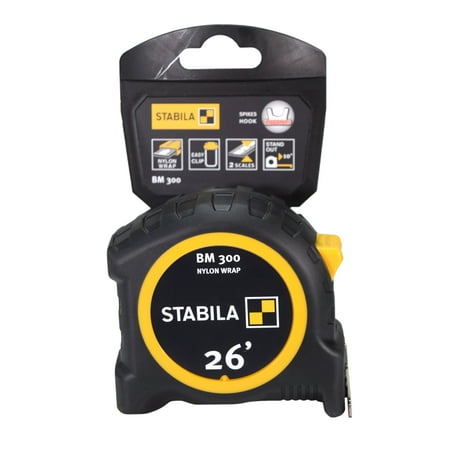 Stabila 30526 BM 300 Imperial Scale 26 feet in USA Tape Measure