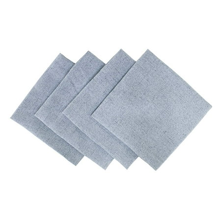 Fennco Styles Classic Solid Cloth Napkins 20 x 20 Inch Set of 4 - Light Blue