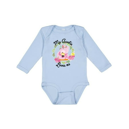 Inktastic Baby Flamingo My Auntie Loves Me with Flower Wreath Boys or Girls Long Sleeve Baby Bodysuit
Inktastic Baby Flamingo My Auntie Loves Me with Flower Wreath Boys or Girls Long Sleeve Baby Bodysuit