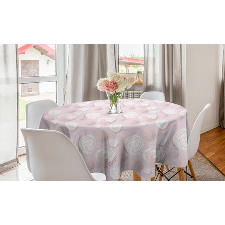 Romantic Round Tablecloth Repetitive Romantic Design with Floral Abstract Rose Petals Vintage Art Circle Table Cloth Cover for Dining Room Kitchen Decor 60 Pale Rose and White by Ambesonne
Romantic Round Tablecloth Repetitive Romantic Design with Floral Abstract Rose Petals Vintage Art Circle Table Cloth Cover for Dining Room Kitchen Decor 60 Pale Rose and White by Ambesonne