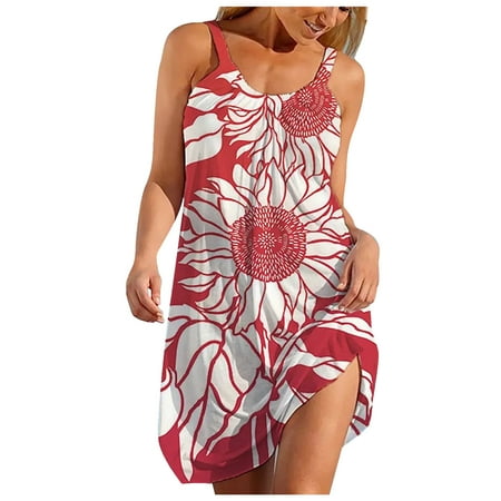 Womens Summer Dresses Clearance Sleeveless Round-Neck Dress Sling Halter Shapewear Dress for Women Pattern Crew neck Dating Calf Length dress Red XL
Womens Summer Dresses Clearance Sleeveless Round-Neck Dress Sling Halter Shapewear Dress for Women Pattern Crew neck Dating Calf Length dress Red XL