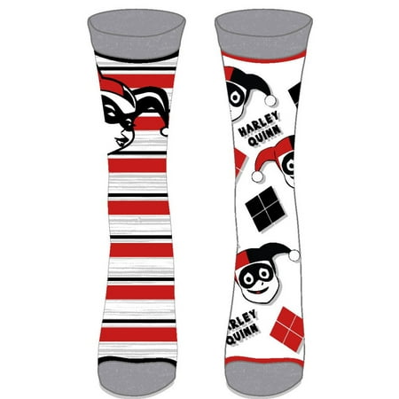 Harley Quinn Juniors 2 Pack Crew Socks