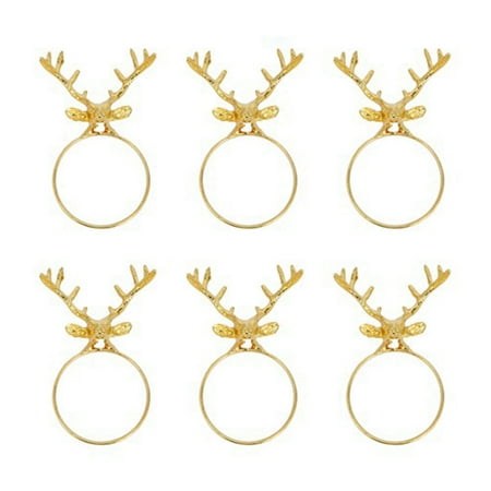 6Pcs Deer Head Napkin Buckle Christmas Deer Napkin Ring Hotel Decoration Cloth Buckle Metal Napkin Ring
6Pcs Deer Head Napkin Buckle Christmas Deer Napkin Ring Hotel Decoration Cloth Buckle Metal Napkin Ring