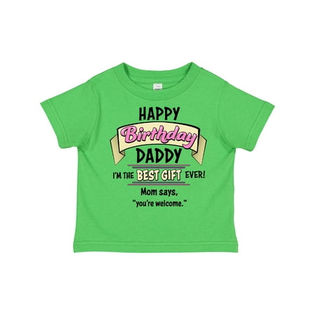 Inktastic Happy Birthday Daddy- Best Gift Ever in Pink Gift Toddler Boy or Toddler Girl T-Shirt
Inktastic Happy Birthday Daddy- Best Gift Ever in Pink Gift Toddler Boy or Toddler Girl T-Shirt