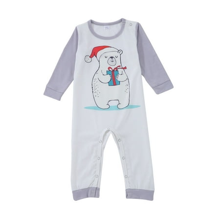 Gureui Christmas Matching Family Pajamas Set Bear Letter Printed Crew Neck Long Sleeve Tops+ Pyjama Long Trousers Set /Romper Nightwear
Gureui Christmas Matching Family Pajamas Set Bear Letter Printed Crew Neck Long Sleeve Tops+ Pyjama Long Trousers Set /Romper Nightwear