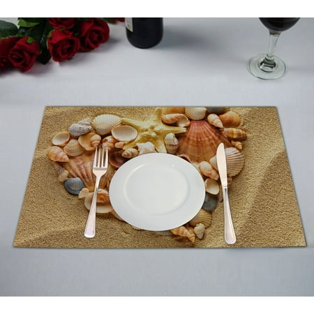 GCKG Made Love Heart Of Sea Shells Starfish Beach Table Placemat 12x18 Inch Set of 2
GCKG Made Love Heart Of Sea Shells Starfish Beach Table Placemat 12x18 Inch Set of 2