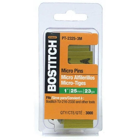 Stanley Bostitch 3 000 Count 1in. 23 Gauge Galvanized Micro Pin