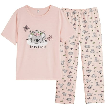 Vopmocld Big Girls 2-Piece Cotton Pajamas Floral Sleepwear Short Sleeve Long Pants Nighty Sets Koala Patterns Koala 18
Vopmocld Big Girls 2-Piece Cotton Pajamas Floral Sleepwear Short Sleeve Long Pants Nighty Sets Koala Patterns Koala 18