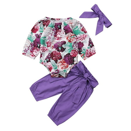 3PCS Newborn Baby Girls Tops Romper+Floral Pants Leggings Headband Outfits Set Clothes 6-12 Months
3PCS Newborn Baby Girls Tops Romper+Floral Pants Leggings Headband Outfits Set Clothes 6-12 Months