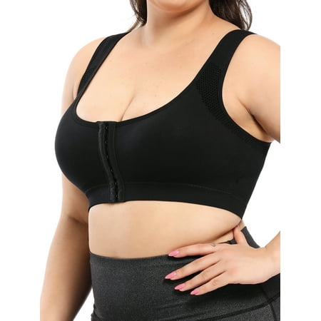 Cilcicy Women Front Closure Wide Strap Sports Bras Post-Surgical Wire-Free Brassiere
Cilcicy Women Front Closure Wide Strap Sports Bras Post-Surgical Wire-Free Brassiere