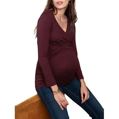 Uerlsty Pregnancy Womens Maternity Nursing V Neck Slim Tops Blouse Long Sleeve T-Shirt
Uerlsty Pregnancy Womens Maternity Nursing V Neck Slim Tops Blouse Long Sleeve T-Shirt