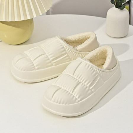 CoCopeanut New Women Slippers Warm Plush Home Shoes Waterproof Eva All Inclusive Fluffy Couple Warm Indoor Leisure Cotton Shoes Slippers
CoCopeanut New Women Slippers Warm Plush Home Shoes Waterproof Eva All Inclusive Fluffy Couple Warm Indoor Leisure Cotton Shoes Slippers