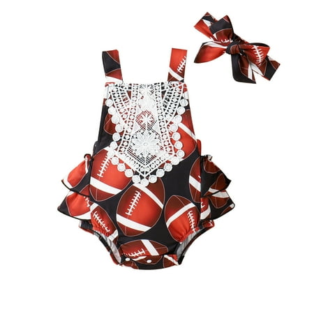 Baby Girl Outfit Romper Girl Onesie Football Bodysuit OnePiece Romper Jumpsuit Hairband Outfit Set
Baby Girl Outfit Romper Girl Onesie Football Bodysuit OnePiece Romper Jumpsuit Hairband Outfit Set
