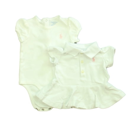 Pre-owned Ralph Lauren Girls White Onesie size: 3 Months