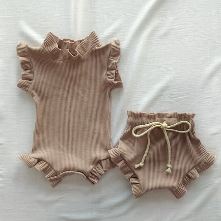 DancePeanut 2Pcs Infant Baby Girl Clothes Set Waffle Cotton Ruffle Newborn Vest Romper Tops Shorts Suit Baby Summer Outfits Clothing
DancePeanut 2Pcs Infant Baby Girl Clothes Set Waffle Cotton Ruffle Newborn Vest Romper Tops Shorts Suit Baby Summer Outfits Clothing