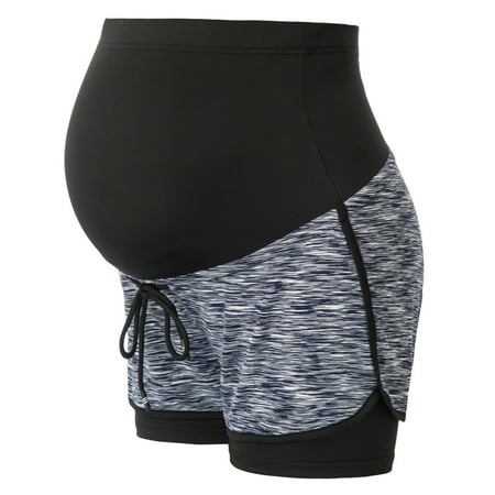 Maacie Maternity Shorts Full Panel Workout Shorts Double Layer Drawstring Waist
Maacie Maternity Shorts Full Panel Workout Shorts Double Layer Drawstring Waist