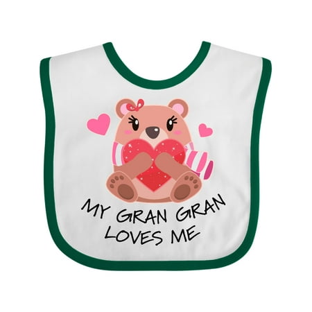 Inktastic My Gran Gran Loves me- bear and hearts Gift Baby Boy or Baby Girl Bib 
Inktastic My Gran Gran Loves me- bear and hearts Gift Baby Boy or Baby Girl Bib