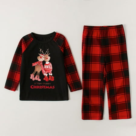 Jialili Parent-Child Attire Christmas Suits Patchwork Plaid Printed Homewear Round Neck Long Sleeve Pajamas Two-Piece Kid Sets Wine 5Y
Jialili Parent-Child Attire Christmas Suits Patchwork Plaid Printed Homewear Round Neck Long Sleeve Pajamas Two-Piece Kid Sets Wine 5Y