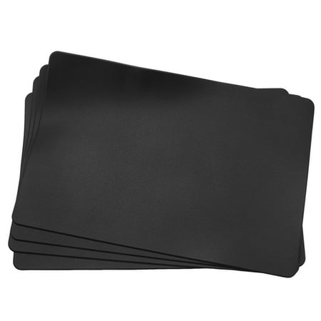 4PCS Heat-Resistant Placemats Artificial Leather Placemats Waterproof Non- Washable Kitchen Placemats (Black)
4PCS Heat-Resistant Placemats Artificial Leather Placemats Waterproof Non- Washable Kitchen Placemats (Black)