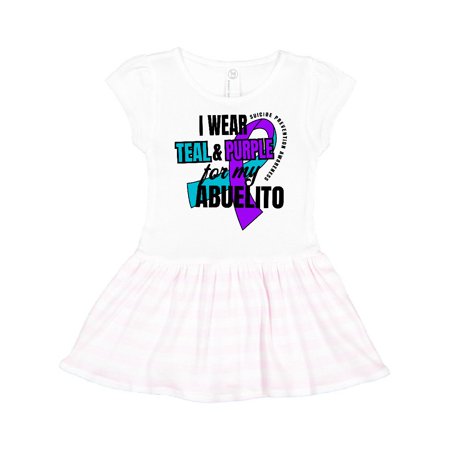 Inktastic Suicide Prevention I Wear Teal and Purple for My Abuelito Gift Toddler Girl Dress
Inktastic Suicide Prevention I Wear Teal and Purple for My Abuelito Gift Toddler Girl Dress