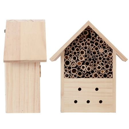 CNMF Outdoor Mini Pine Wood Bee House Shelter Handwork Art Craft Garden Decoration Ornament Nesting Box
CNMF Outdoor Mini Pine Wood Bee House Shelter Handwork Art Craft Garden Decoration Ornament Nesting Box
