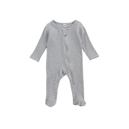 Newborn Infant Baby Boys Girls Long Sleeve Zipper Footies Romper Jumpsuit Outfit Clothes
Newborn Infant Baby Boys Girls Long Sleeve Zipper Footies Romper Jumpsuit Outfit Clothes