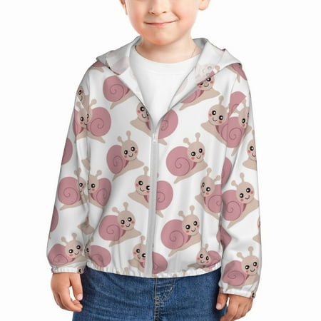 Rash Guard for Boys Girls - Lovely Snail Print Lightweight Long Sleeve Sun Protection Jacket Hooded Cooling Swim Shirt with Zipper for Toddler Kids Children
Rash Guard for Boys Girls - Lovely Snail Print Lightweight Long Sleeve Sun Protection Jacket Hooded Cooling Swim Shirt with Zipper for Toddler Kids Children