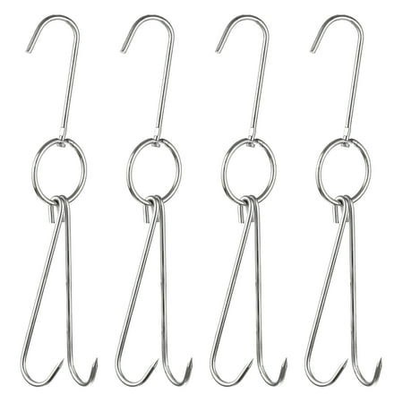 Uxcell 14.9 Double Meat Hooks 0.23 Thickness Stainless Steel Smoker Hook Tools 4 Pack
Uxcell 14.9 Double Meat Hooks 0.23 Thickness Stainless Steel Smoker Hook Tools 4 Pack