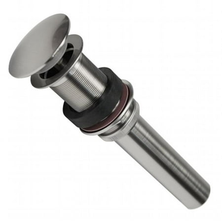 1.5 in. Non-Overflow Pop-up Bathroom Sink Drain - Brushed Nickel