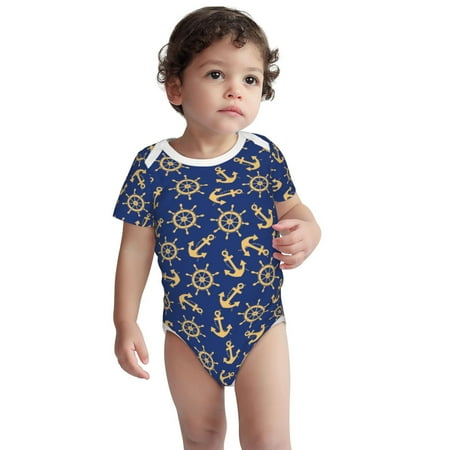 Fotbe Anchors and Nautical Pattern Unisex-baby Short-sleeve Bodysuit Short Sleeve Bodysuits One-piece 100% Organic Cotton for Infant Baby Boys Unisex-6 Months
Fotbe Anchors and Nautical Pattern Unisex-baby Short-sleeve Bodysuit Short Sleeve Bodysuits One-piece 100% Organic Cotton for Infant Baby Boys Unisex-6 Months