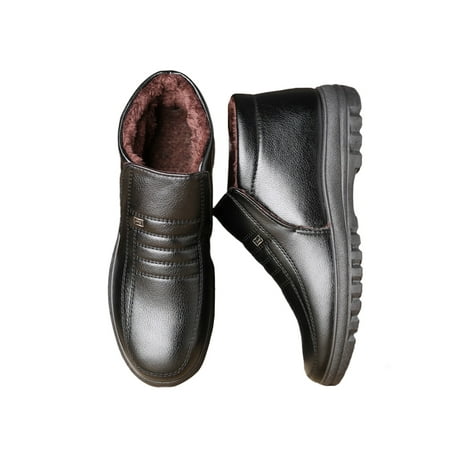 SIMANLAN Mens Breathable Winter Warm Shoes Casual Round Toe Leather Bootie Driving Comfortable Mid Top Black 6
SIMANLAN Mens Breathable Winter Warm Shoes Casual Round Toe Leather Bootie Driving Comfortable Mid Top Black 6