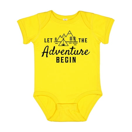 Inktastic Let the Adventure Begin with Camping Tent and Mountains Gift Baby Boy or Baby Girl Bodysuit
Inktastic Let the Adventure Begin with Camping Tent and Mountains Gift Baby Boy or Baby Girl Bodysuit