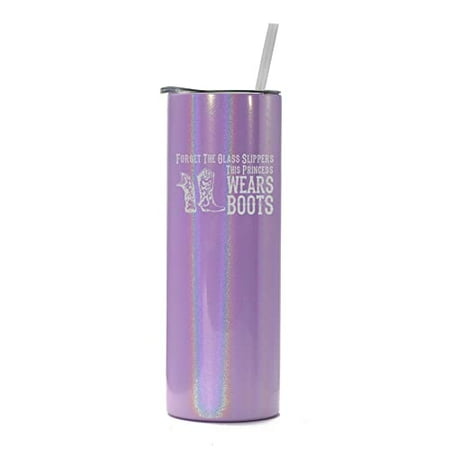 20 oz Skinny Tall Tumbler Stainless Steel Vacuum Insulated Travel Mug Cup With Straw Princess Wears Boots Cowgirl (Purple Iridescent Glitter)
20 oz Skinny Tall Tumbler Stainless Steel Vacuum Insulated Travel Mug Cup With Straw Princess Wears Boots Cowgirl (Purple Iridescent Glitter)