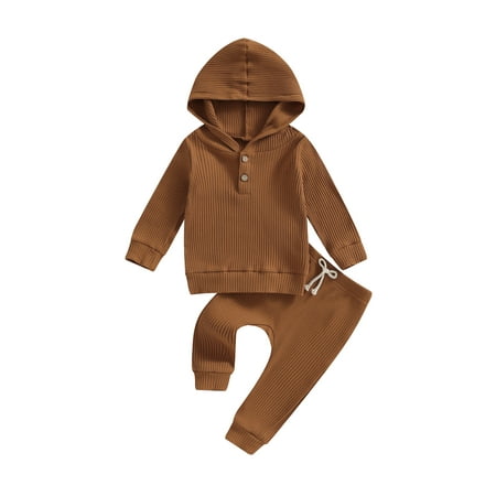 Jaweiwi Baby 2Pcs Fall Outfits Long Sleeve Button Front Hoodie and Trousers Set Toddler Warm Clothes
Jaweiwi Baby 2Pcs Fall Outfits Long Sleeve Button Front Hoodie and Trousers Set Toddler Warm Clothes