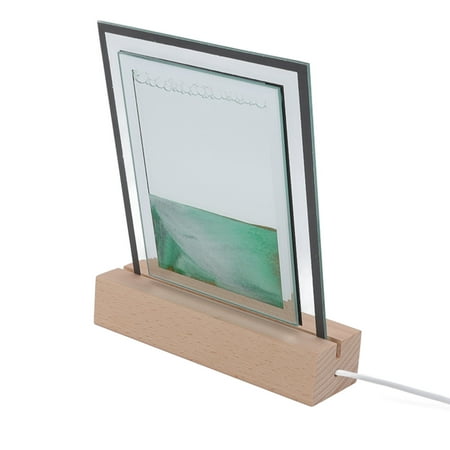 Quicksand Painting Night Light Wide Application 6 Light Beads Solid Wood Exquisite Moving Sand Light For Office Green
Quicksand Painting Night Light Wide Application 6 Light Beads Solid Wood Exquisite Moving Sand Light For Office Green