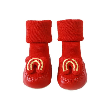 Cute Children Toddler Autumn And Winter Boys And Girls Socks Shoes Flat Bottoms Non Slip Warm And Comfortable Solid Color Chinese New Year Style
Cute Children Toddler Autumn And Winter Boys And Girls Socks Shoes Flat Bottoms Non Slip Warm And Comfortable Solid Color Chinese New Year Style