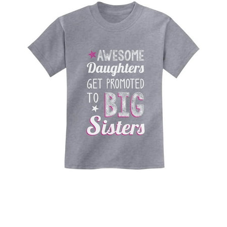 Big Sister Shirt Toddler Promoted to Big Sister Announcement Big Sister Outfit 3T Gray