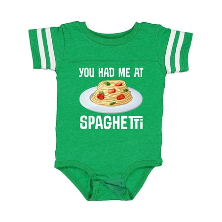 Inktastic You Had Me at Spaghetti Gift Baby Boy or Baby Girl Bodysuit