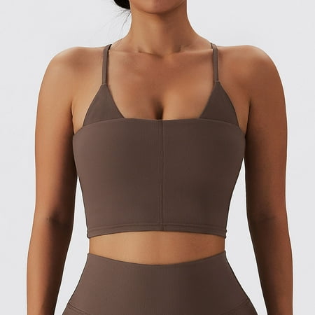 Fatuov Long Puffer Summer Vest Women s Sexy Yoga Clothes Running Sports Back Bra Round Shoulder Vest Tops Women s Camisoles Clearance
Fatuov Long Puffer Summer Vest Women s Sexy Yoga Clothes Running Sports Back Bra Round Shoulder Vest Tops Women s Camisoles Clearance