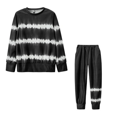 2020 European And American Autumn And Winter Women s Long-Sleeved Trousers Striped Tie-Dye Gradient Pajamas Leisure Tops
2020 European And American Autumn And Winter Women s Long-Sleeved Trousers Striped Tie-Dye Gradient Pajamas Leisure Tops