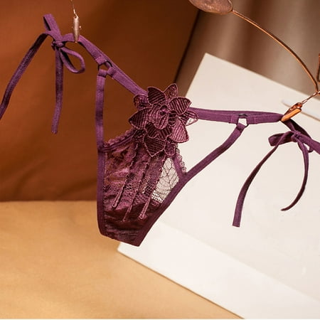 Fatuov Womens Sexy Underwear Clearance Under $5 String Thongs for Women Lace Briefs Cotton Breathable Panties Purple Free Size
Fatuov Womens Sexy Underwear Clearance Under $5 String Thongs for Women Lace Briefs Cotton Breathable Panties Purple Free Size