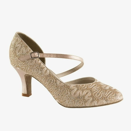 Dance Ballroom Sparkle Gold 9.0M Adult Ballet Jazz Hip Hop